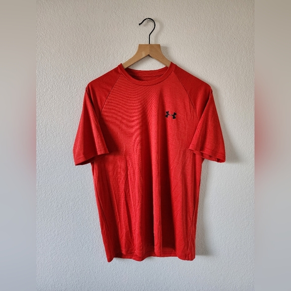 Under Armour Loose Fit Men's Red Medium Top - Picture 1 of 5